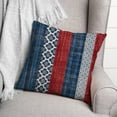 thumbnail image 3 of Creative Products American Patterned Stripes 18x18 Spun Poly Pillow, 3 of 3