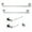 Chrome, variant on Kingston Brass BAHK6012478MB Markus Bathroom Accessory Set, Matte Black - 5 Piece