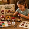 thumbnail image 6 of 3D Beaded Gnome DIY Kit, 4-Pack Mini DIY Gnome Beading Set with Instructions, Pastoral Gnomes Beading Decor, Handmade Cute Beaded Gnomes Kit for Adults Beginners (#A), 6 of 7