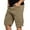Khaki, variant on Haoxianjian Outdoor Cargo Shorts Casual Elastic Waist Lightweight Fishing Hiking Shorts Vacation Summer Travel Golf Classic Fits Shorts Multi Pockets L-4X