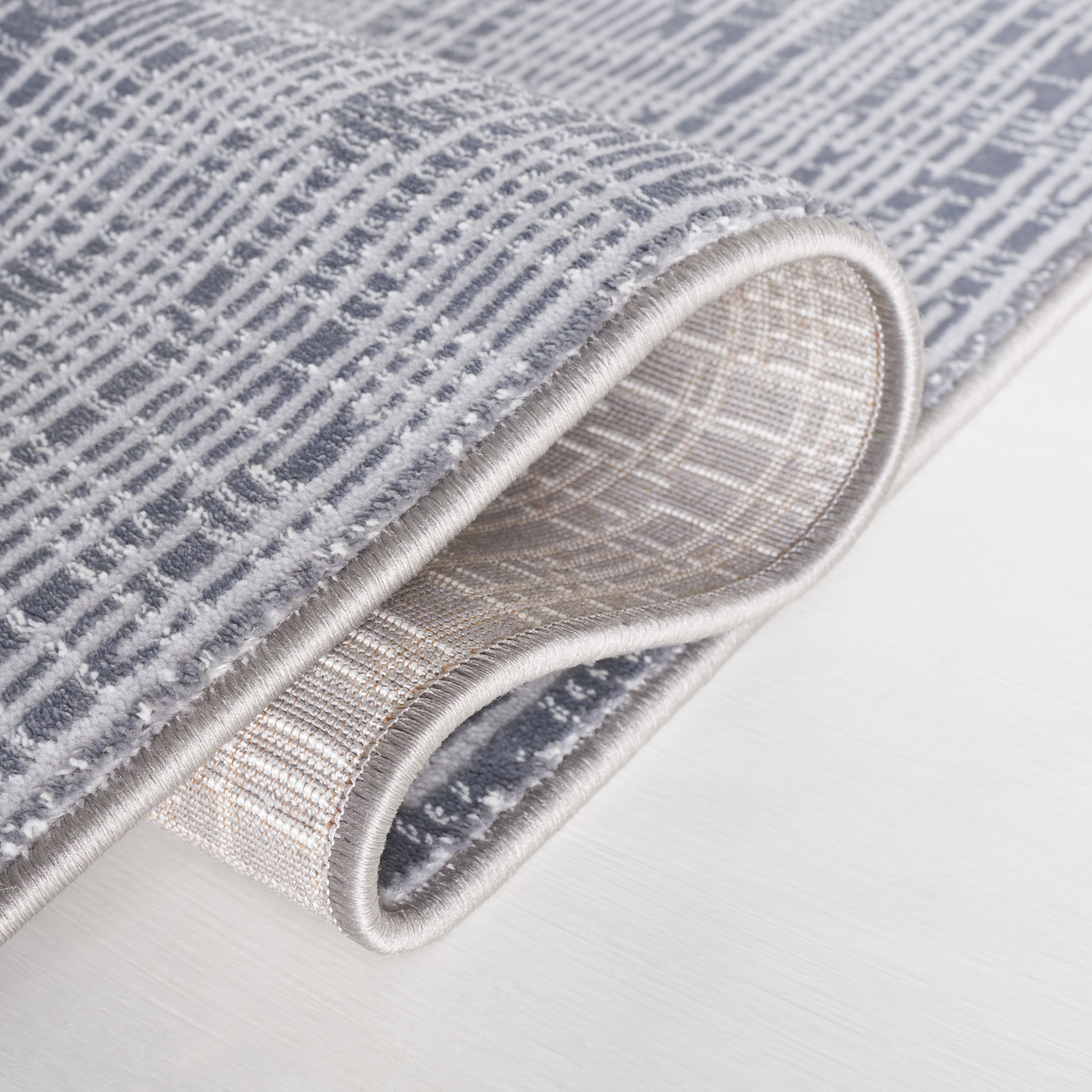SAFAVIEH Continental Jaki Distressed Runner Rug, Dark Gray/Light Gray, 2'2" x 8'