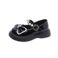 thumbnail image 3 of Viluyesy Girls Mary Jane Dress Shoes - British Style Soft Sole Flats - Toddler Princess Bow Ballet School Uniform Pumps Spring Summer Black Size 9, 3 of 8