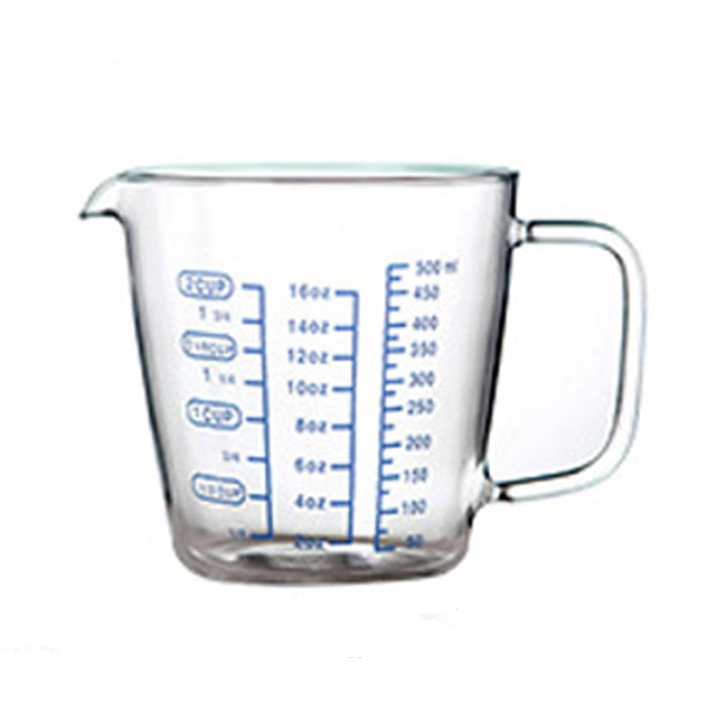 Heat Resistant Glass Measuring Cup Kids Children Milk Cup Microwave Scale Cup