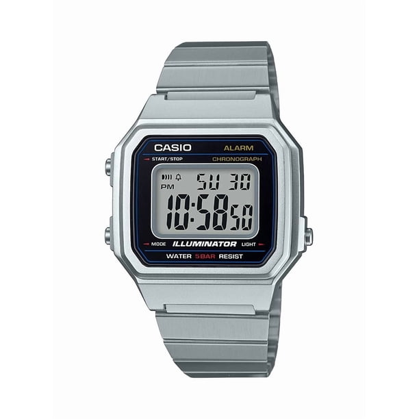 Reloj Casio Cuarzo Clásico Hombre Correa Acero Inoxidable Plateado 22.7
