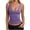 Purple, variant on Womens Undershirts Soft Lightweight Deep V Neck Stretch Sleeveless Workout Casual Tank Tops Women Clothing Gray XL