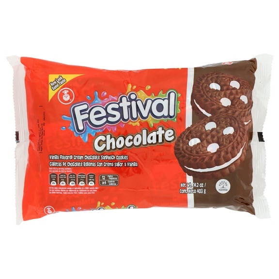 Pack of 24, Festival Chocolate Cookies, 14.2 oz