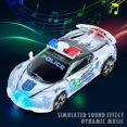 thumbnail image 3 of Police Car Toy with Light and Sound, 1:36 Car Toy Boy and Girl Gift (Police Car), 3 of 5