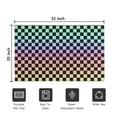 thumbnail image 5 of Gradient Color Checkered Pattern Door Rugs,Washable Non Slip Door Mats Indoor,Decorative Door Mats,Entry Mat Indoor for Entrance,Bedroom,Kitchen,Bathroom,20"x32", 5 of 6