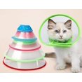 thumbnail image 2 of Collar de perro de recuperación transparente, Collar de cono, Collar protector de gato para protección después de la cirugía, Collar de baño de aseo, Collar de lamer de heridas anticurativas JFHHH pequeña, 2 of 4