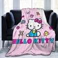 thumbnail image 6 of Hello Kitty Throw Blanket, Cozy Flannel Blankets For Boys Girls, Super Soft Warm Blanket For Couch Sofa Bed, 6 of 9