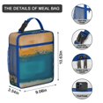 thumbnail image 3 of Abstract Geometry Colorful Lunch Box Insulated Lunch Bag Box Women Men Reusable Cute Small Bento Lunch Box Containers for Commuters Cooler Tote Bag Lunchbox for Office School Picnic, 3 of 6