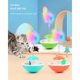 thumbnail image 2 of Qiyun Cat Feather Bell Tumbler Toy Colorful Fall-resistant Spring Track Pet Funny Playing Supplies For Teasing, 2 of 9