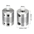 thumbnail image 2 of Uxcell Motor Shaft 6mm to 9mm Helical Beam Coupler Coupling 25mm Dia 30mm Length, 2 of 5