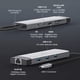 thumbnail image 5 of TP-Link Hub USB-C 9 en 1, HDMI 4K 60Hz, PD 100W, Ethernet Gigabit, SD/microSD, Puertos USB-C 5Gbps y, 5 of 7