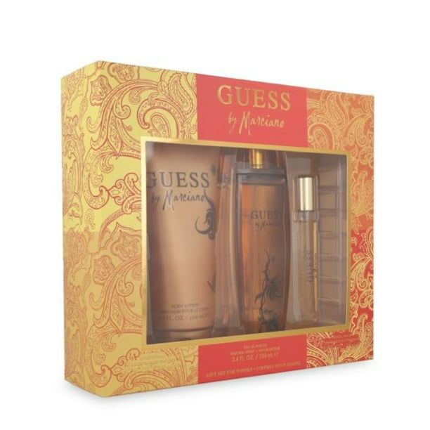 SET GUESS BY MARCIANO 3PZS 100ML EDT SPRAY/BODY LOTION 200ML/15ML EDT SPRAY