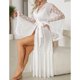 thumbnail image 4 of Batas de moda para mujer, cómodas, de color, con cinturón de malla, pijamas para mujer, camisón, ropa para el hogar, pijamas para mujer, 4 of 9