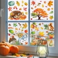 thumbnail image 4 of 9 Sheets Fall Window Clings Thanksgiving Pumpkin Maple Leaves Squirrel Window Decals Fall Windows Clings for Autumn Harvest Thanksgiving Office Home Glass Decor, 4 of 8
