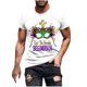 thumbnail image 1 of Camisetas de Manga Corta para Hombre Imprimir Deportes de Manga Corta Cuello Redondo Blusa Algodón Poliéster, Nueva Moda Casual Camiseta para Hombres, 1 of 1