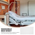 thumbnail image 3 of Eease Washable Bed Sheet Fitted Bed Sheet for Hospital Bed Protective Cover (White), 3 of 6