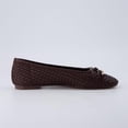 thumbnail image 5 of Cushionaire Audrey Woven Ballet Flats for Women | Round Closed Toe Dress Shoes, Bow Accent, Vegan Leather Upper, Comfortable Cushioned Footbed, Office Work Flat, 5 of 8