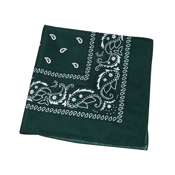 Advancent Paisley Bandana Bandana Headwear/Banda para el cabello Bufanda Cuello Muñequera Banda Cabeza Accesorios para máquinas de ejercicios Verde oscuro