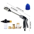 thumbnail image 3 of WWV High Pressure Hose Nozzle Sprayer Multi Function Water Jet with 3 Spray Modes Fits 1/2 and 3/4 Hoses for Car Wash Garden Patio Window Cleaning Kit, 3 of 7