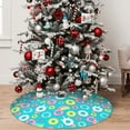 thumbnail image 4 of Cauagu 48" Christmas Tree Skirt Donut Pattern Christmas Tree Decorations Tree Mat for Xmas Decorations Occasion Holiday Home Decor -48", 4 of 7