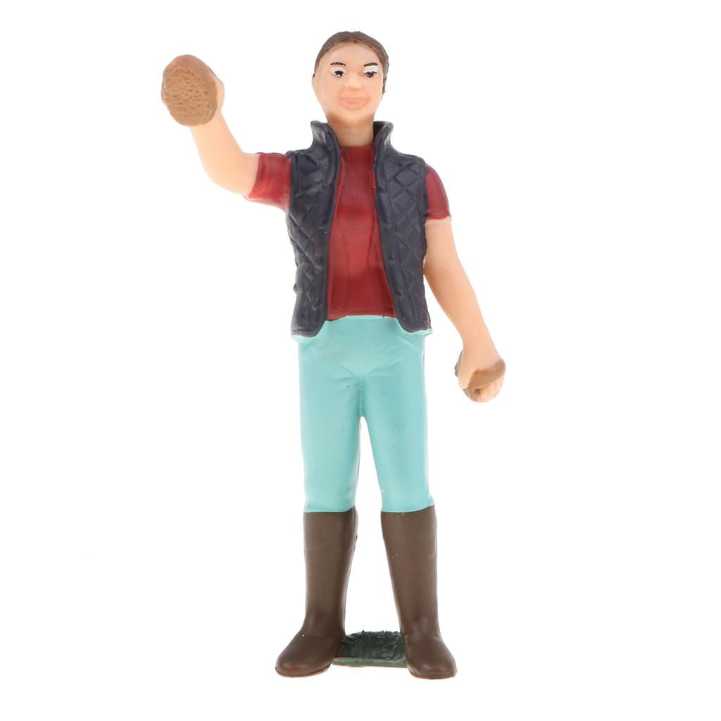 Simulation people model farmer pvc action figures kids toys gift 