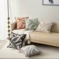 thumbnail image 5 of Unique Bargains Pack of 2 Leaf Pattern Chenille Throw Pillow Covers Green, 5 of 6