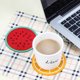 thumbnail image 5 of Posavasos absorbentes de colores para bebidas de 6 piezas, juego de posavasos para bebidas, posavasos de frutas para niños, mesa de café, 5 of 7