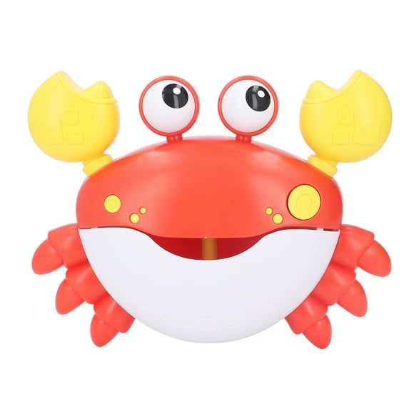 Dancing Crab Bubble Machine Bath Toy, Bath Bubble Maker with Music & Light Kids Bath Bubble Maker Toy with Suction Cup, Bubble Bathtub Toy for Boy Girl Pool Party Gift