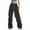 01 Black, variant on YueHuiYing Wide Leg Sweat Pants for Womens High Waisted Baggy Sweatpants Casual Drawstring Workout Pants with Pockets