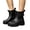 H-554 Black, variant on H-554 Black Womens Short Rain Boots Waterproof Non Slip Outdoor Garden Shoes Comfortable Soft Sole Kitchen Work Fishing