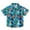 Blue, variant on WhouRiu Boys Shirts Short Sleeve Cartoon Prints Button Tops Kids Hawaii Beach Holiday Shirts Black,Sizes 18-24 M