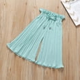 thumbnail image 4 of Kaprioy Girls Summer Clothes Girls 2 Piece Outfits Toddler Kids Girls Clothing Sets Summer Sunflower T Shirt Tops Chiffon Ruched Loose Pants Outfits, 4 of 4