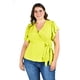 thumbnail image 1 of Blusa manga mariposa Roman Fashion Tallas Extras 1840 Lima verde lima 36, 1 of 7