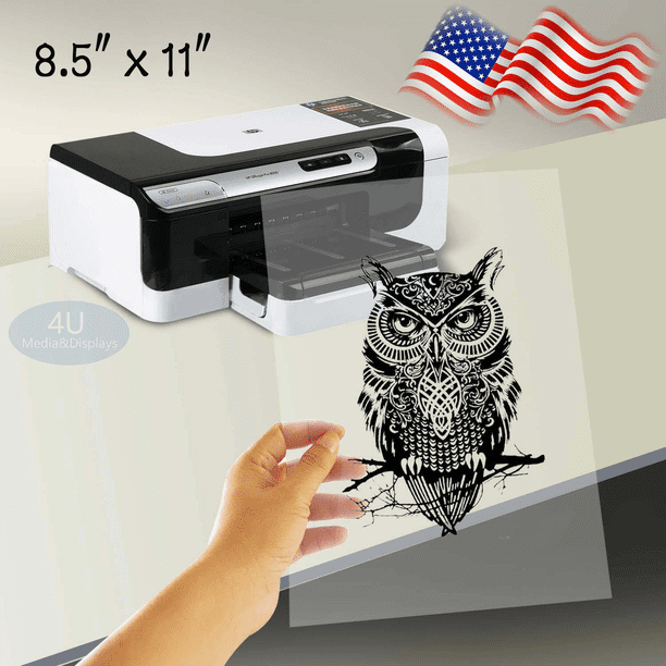 50 Sheets，8.5" x 11"，Inkjet & Laser Printing Transparency