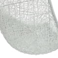 thumbnail image 3 of Modway Chaise Balançoire de Patio en Acier et Rotin avec Support Blanc, 3 of 10