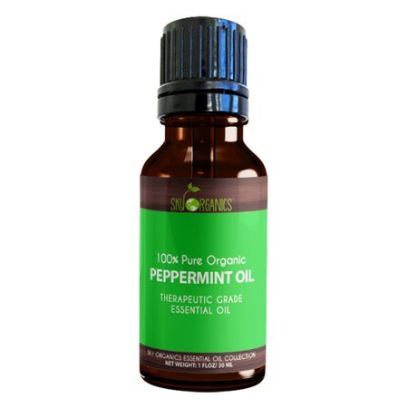 - Best Peppermint Essential Oil By Sky Organics-100% Organic, Pure Therapeutic Grade Peppermint Oil-For Diffusers, Aromatherapy, Massage, Allergies, Headaches -Aroma Scented Oil For Candles & Bath 1oz