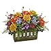 thumbnail image 3 of Nearly Natural 1551 Mixed Floral Artificial Arrangement in Rectangular Wood Planter, 3 of 3