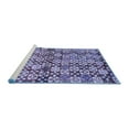 thumbnail image 2 of Ahgly Company Machine Washable Indoor Rectangle Abstract Blue Contemporary Area Rugs, 5' x 7', 2 of 4