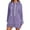 1-Purple, variant on Telankuip The Warmy Oversized Hoodie Dress Women's Casual Long Sleeve Drawstring Pullover Sweatshirts Solid Color Split Hem Long Hooded Tops with Pocket Purple XL