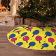 thumbnail image 5 of Balery Colorful Ping Pong Printed Christmas Tree Skirt , Merry Christmas Party Christmas Tree Decoration,Adjustable Tree Skirt-48", 5 of 6