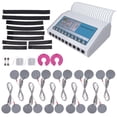 thumbnail image 1 of Masajeador corporal adelgazante con 12 pares de parches de electrodos, máquina de masaje de estimulación muscular con pulso ajustable, enchufe estadounidense de 110 V, 1 of 15