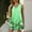 Green, variant on Womens Summer Dresses V Neck Sleeveless Sundresses With Pockets Beach Dress Green M