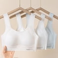 thumbnail image 4 of AJZIOJIRO Kids Girls Training Bra M-3XL Supportive Seamless Sports Bras for Teens Girls with Racerback Removable Pads, 4 of 8
