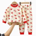 thumbnail image 4 of TOWED22 2 Piece Toddler Baby Girl Boy Fall Winter Clothing Long Sleeve Sweatshirt Tops and Joggers Pants Set Animal Print Clothes Outfits(Red,5-6 Y), 4 of 4
