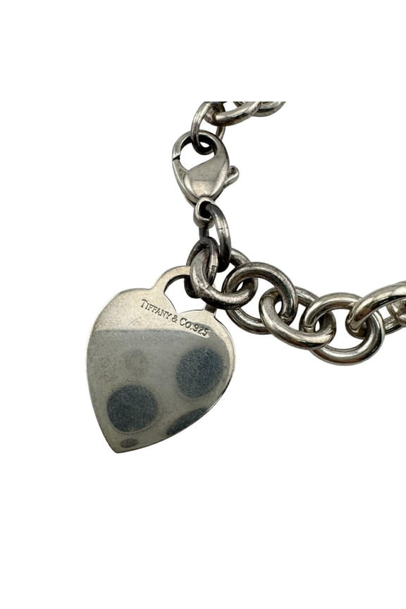 Pre-Owned TIFFANY & Co. Return to Tiffany Heart Tag Bracelet, Silver, Women's