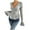 Gray(Womens Tops), variant on Womens Stretchy Ribbed Knit V-Neck Button Front Cardigans,Ruffle Hem Flare Sleeve Blouses Slim Fit,Pink,Size M