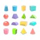 thumbnail image 2 of Solidos geométricos de forma 3D de 16x bloques de patrones de juguetes educativos Manipulaciones de juguetes de aprendizaje de juguetes para el jardín, 2 of 10